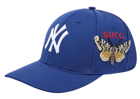 gucci yankees hat butterfly|gucci ny yankees capsules.